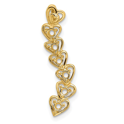 14k 6 Stone Family Pendant Mounting