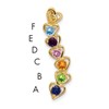 14k 6 Stone Family Pendant Mounting