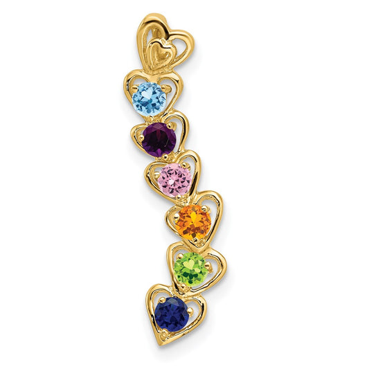 14k 6 Stone Family Pendant Mounting