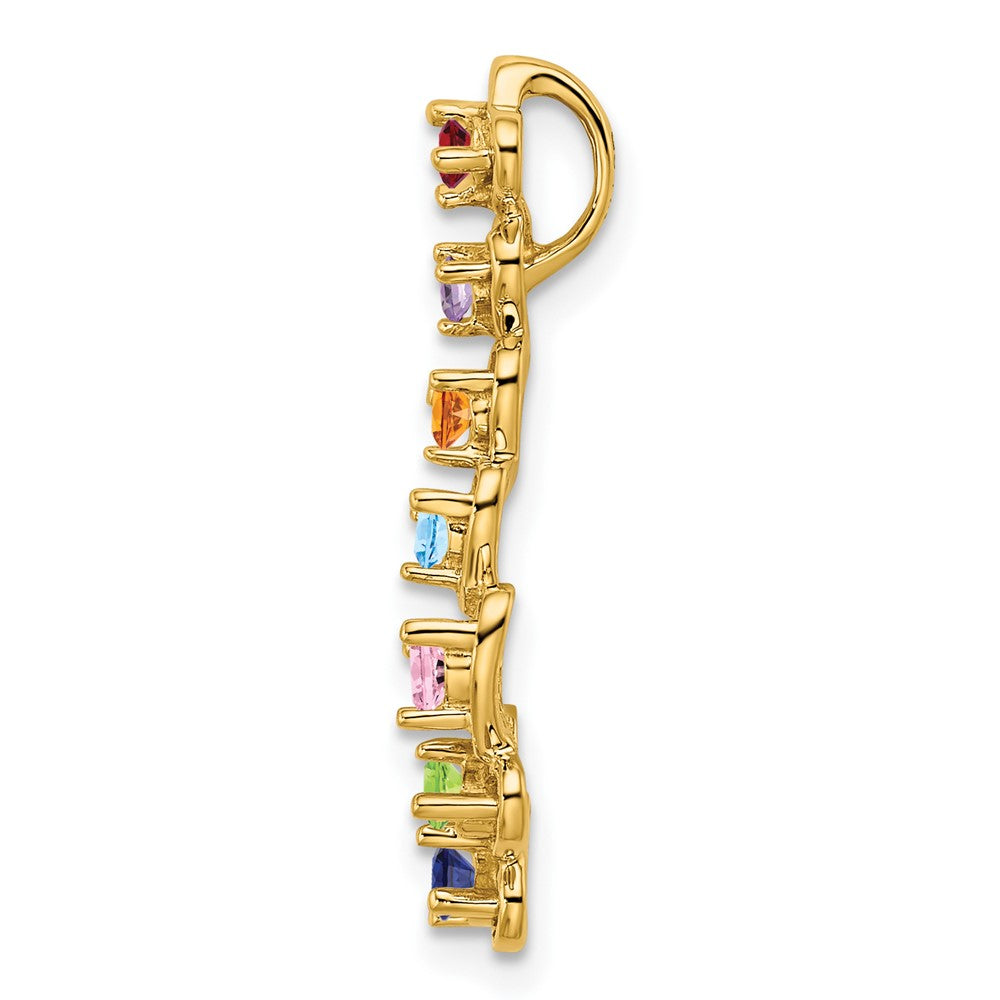 14k 7 Stone Family Pendant Mounting