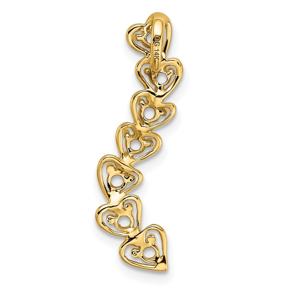 14k 7 Stone Family Pendant Mounting