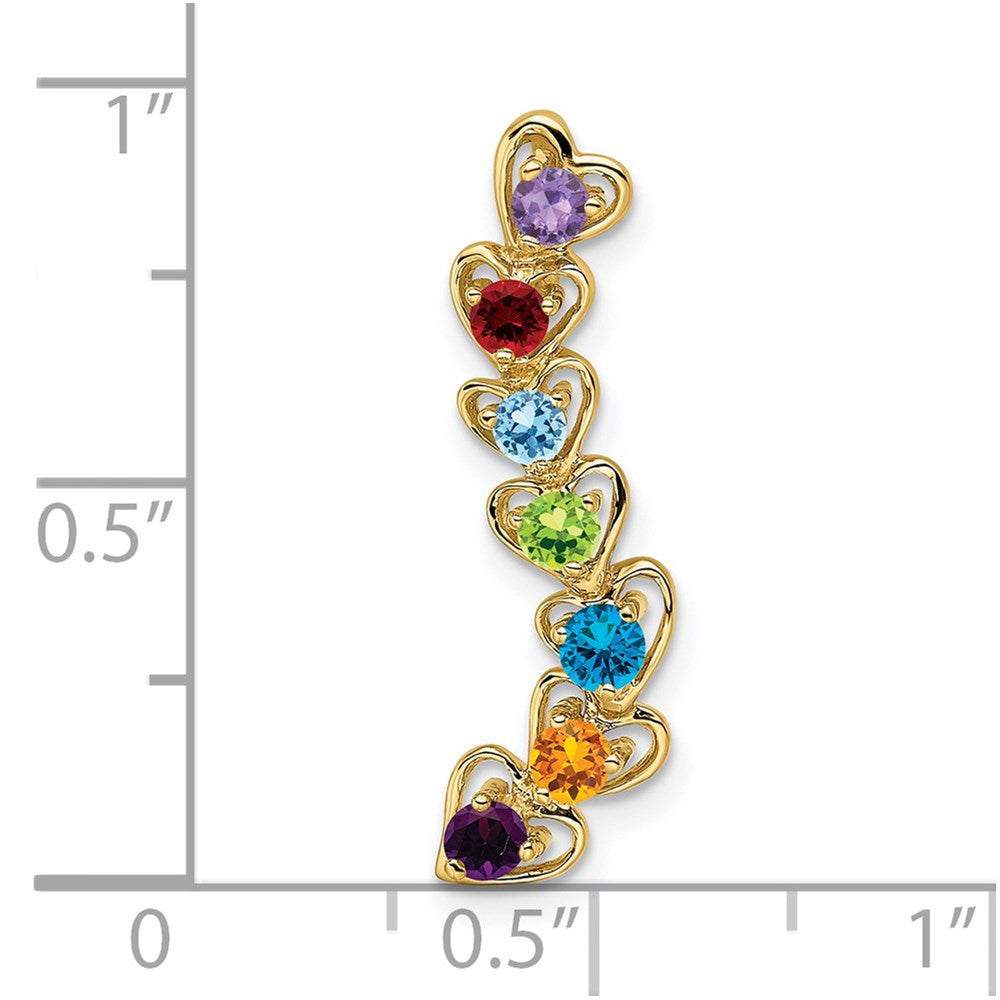 14k 7 Stone Family Pendant Mounting