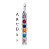14K White Gold Family Jewelry Diamond Semi-Set Pendant