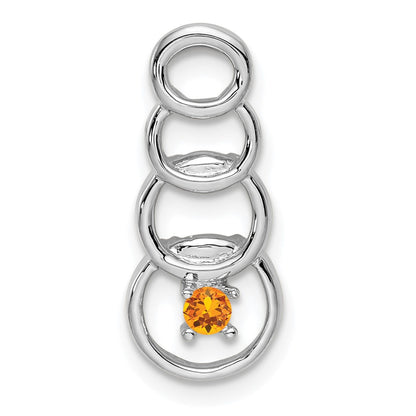 14k White Gold 1 Stone Family Pendant Mounting