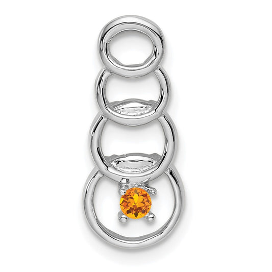 14k White Gold 1 Stone Family Pendant Mounting