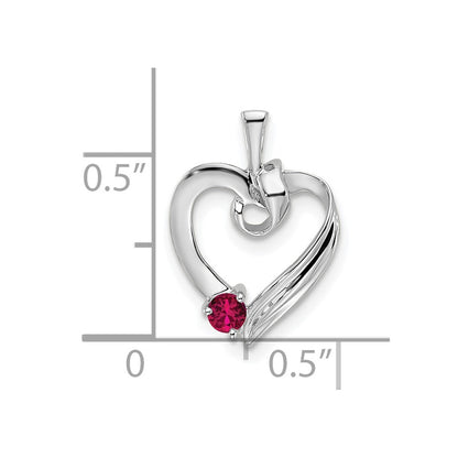 14k White Gold 1 Stone Family Pendant Mounting