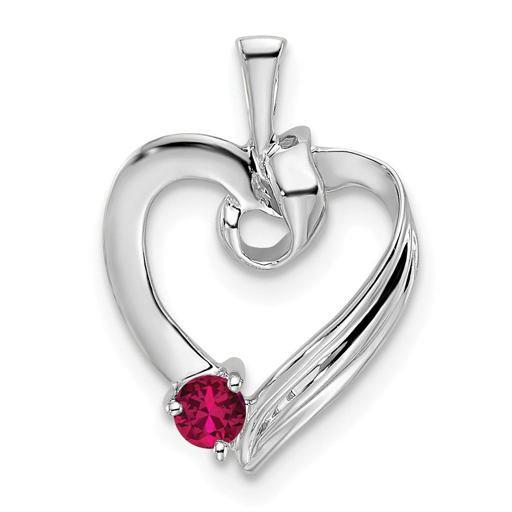 14k White Gold 1 Stone Family Pendant Mounting
