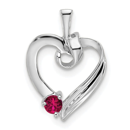 14k White Gold 1 Stone Family Pendant Mounting