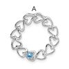 14k White Gold 1 Stone Family Pendant Mounting