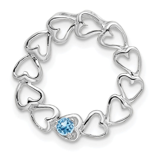 14k White Gold 1 Stone Family Pendant Mounting