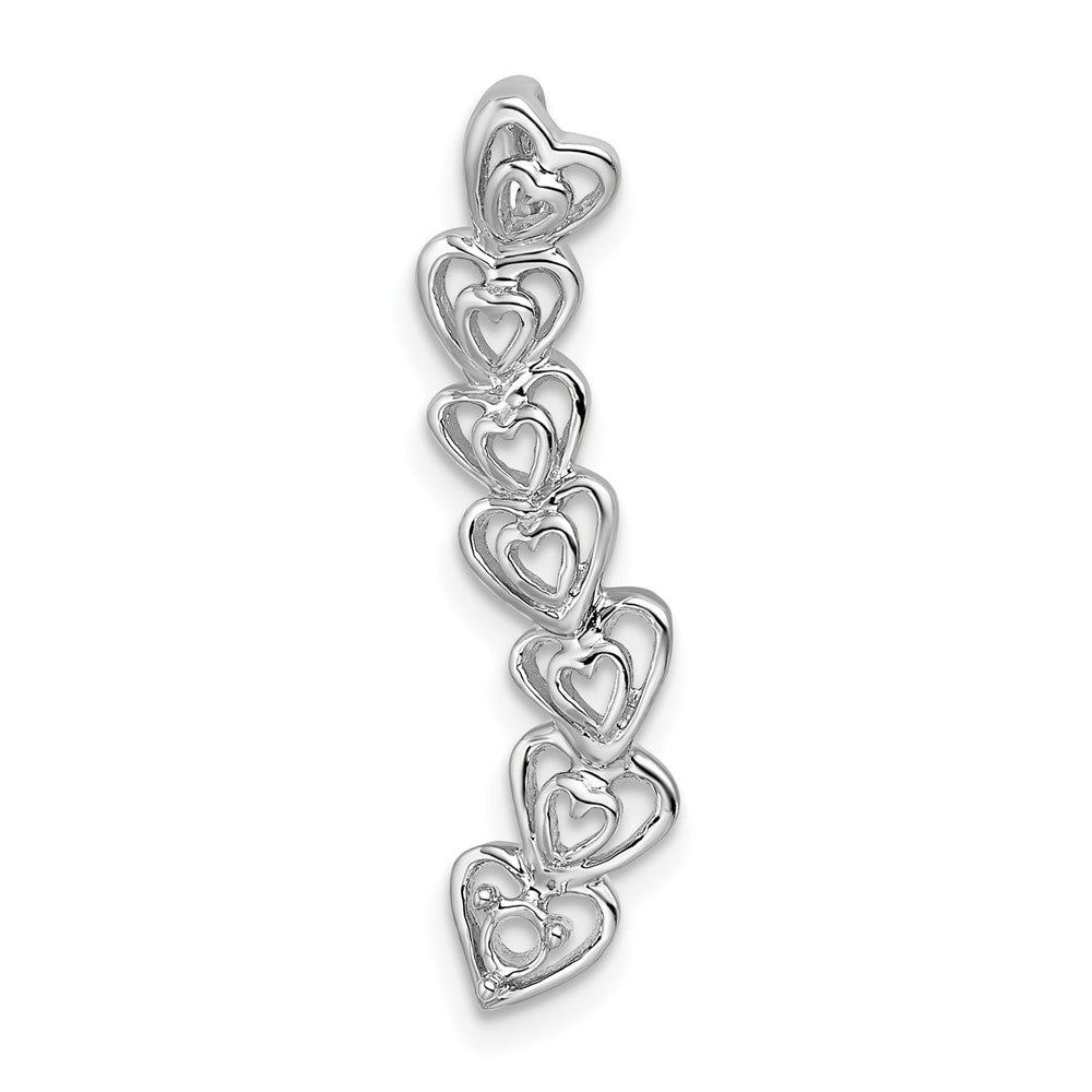 14k White Gold 1 Stone Family Pendant Mounting