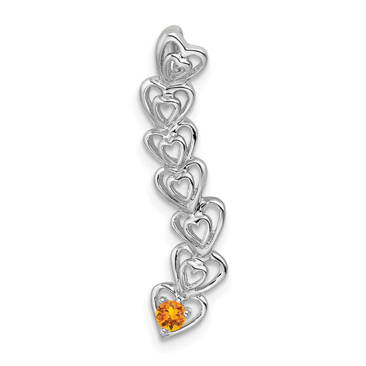 14k White Gold 1 Stone Family Pendant Mounting