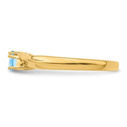 14k Polished 2-Stone Mothers Ring Mounting