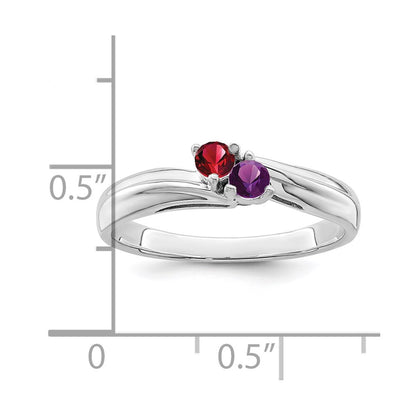 Sterling Silver Rhodium-plated Family Jewelry Mounting