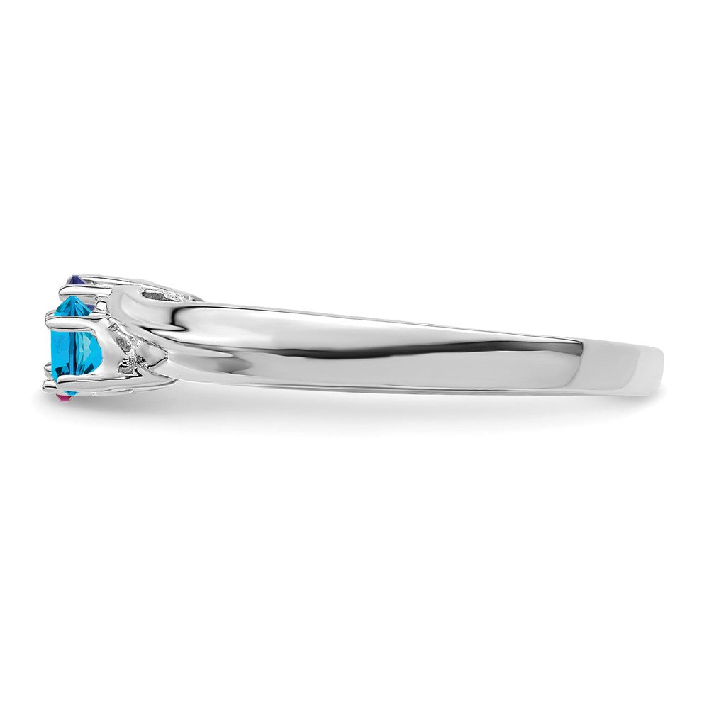 Sterling Silver Rhodium-plated Family Jewelry Mounting