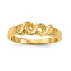 14k Polished 2-Stone Mothers Ring Mounting