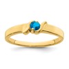 14k Polished 1-Stone Mothers Ring Mounting