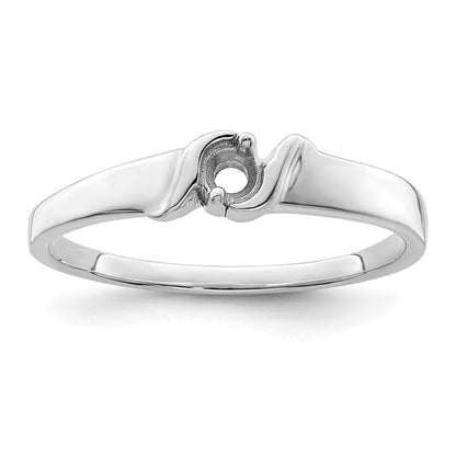 Sterling Silver Rhodium-plated Family Jewelry Mounting