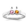 Sterling Silver Rhodium-plated Family Jewelry Mounting