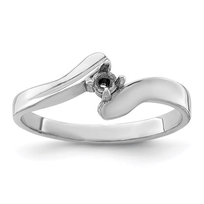 Sterling Silver Rhodium-plated Family Jewelry Mounting