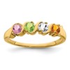 14k Polished 4-Stone Mothers Ring Mounting