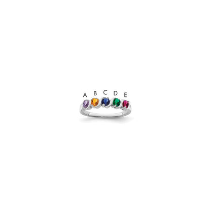 Sterling Silver Rhodium-plated Family Jewelry Mounting