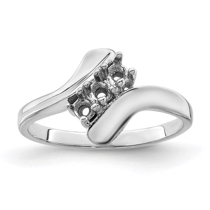 Sterling Silver Rhodium-plated Family Jewelry Mounting