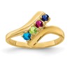 14k Polished 4-Stone Mothers Ring Mounting