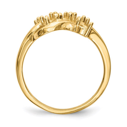 14k Polished 5-Stone Mothers Ring Mounting
