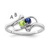 Sterling Silver Rhodium-plated Family Jewelry Mounting