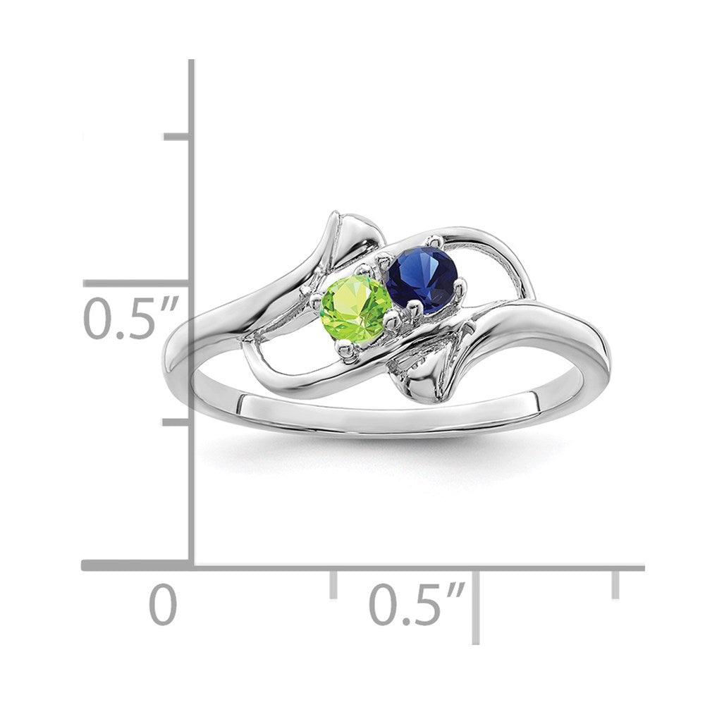 Sterling Silver Rhodium-plated Family Jewelry Mounting