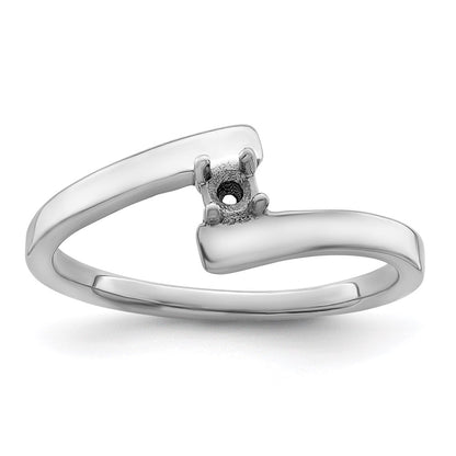 Sterling Silver Rhodium-plated Family Jewelry Mounting