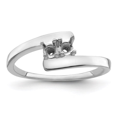 Sterling Silver Rhodium-plated Family Jewelry Mounting
