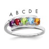 Sterling Silver Rhodium-plated Family Jewelry Mounting