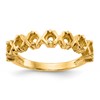 14k Polished 7-Stone Mothers Ring Mounting