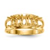 14k Polished 5-Stone Mothers Ring Mounting