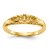 14k Polished 2-Stone Mothers Ring Mounting
