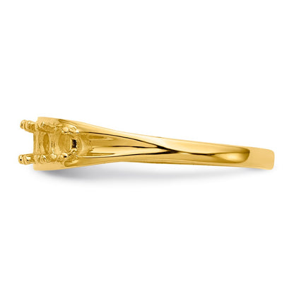 14k Polished 5-Stone Mothers Ring Mounting