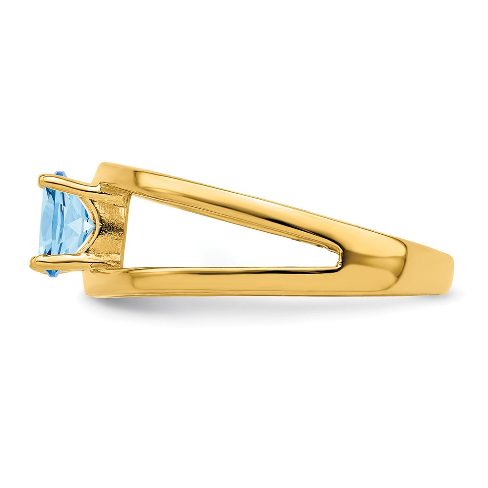14k Polished 2-Stone Mothers Ring Mounting