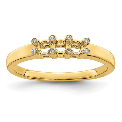 14K Family Jewelry Diamond Semi-Set Ring