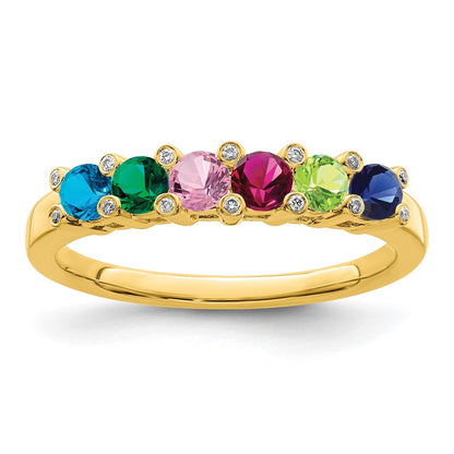 14K Family Jewelry Diamond Semi-Set Ring