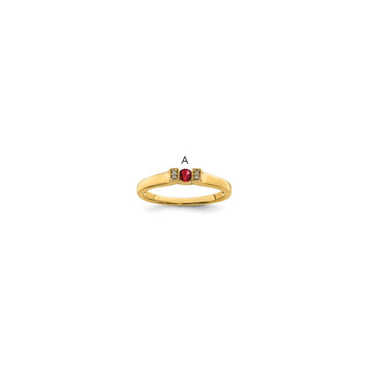 14K Family Jewelry Diamond Semi-Set Ring