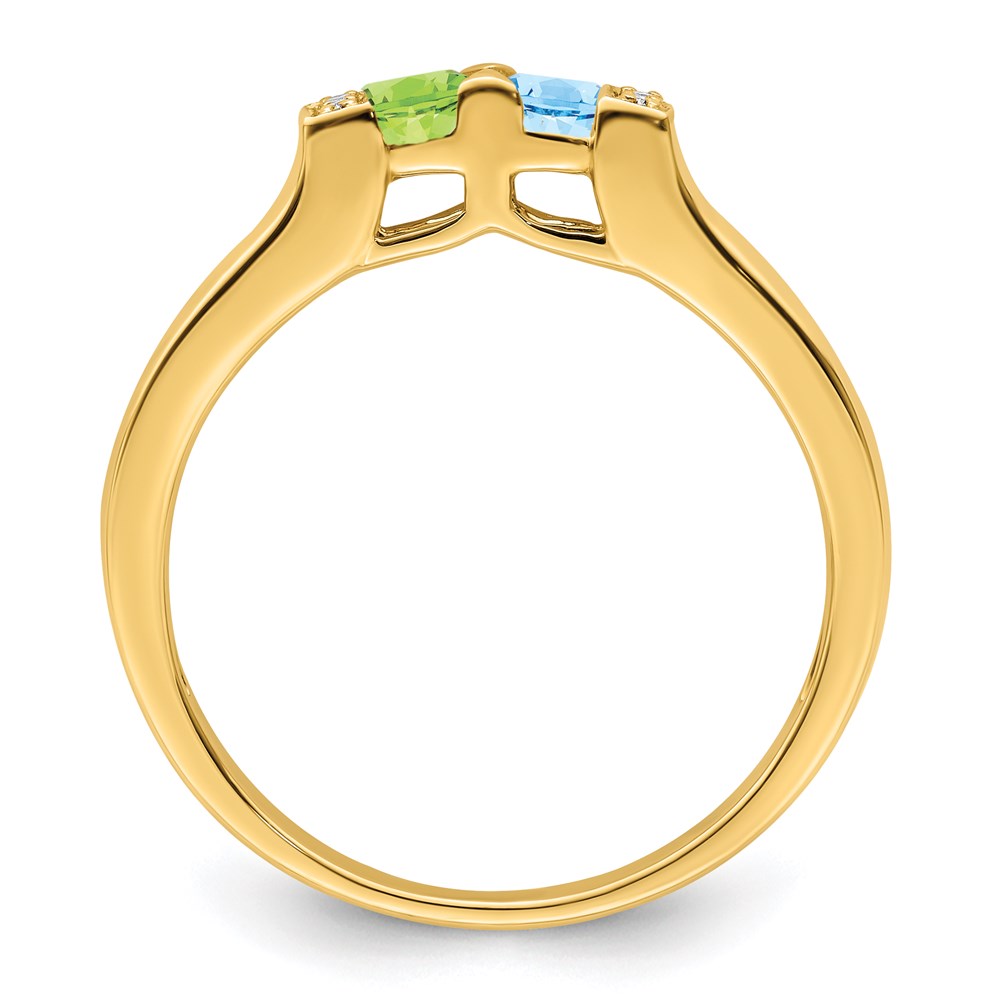 14K Family Jewelry Diamond Semi-Set Ring