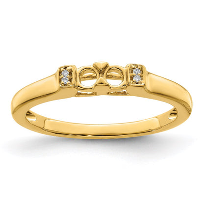 14K Family Jewelry Diamond Semi-Set Ring