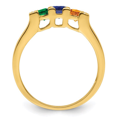 14K Family Jewelry Diamond Semi-Set Ring