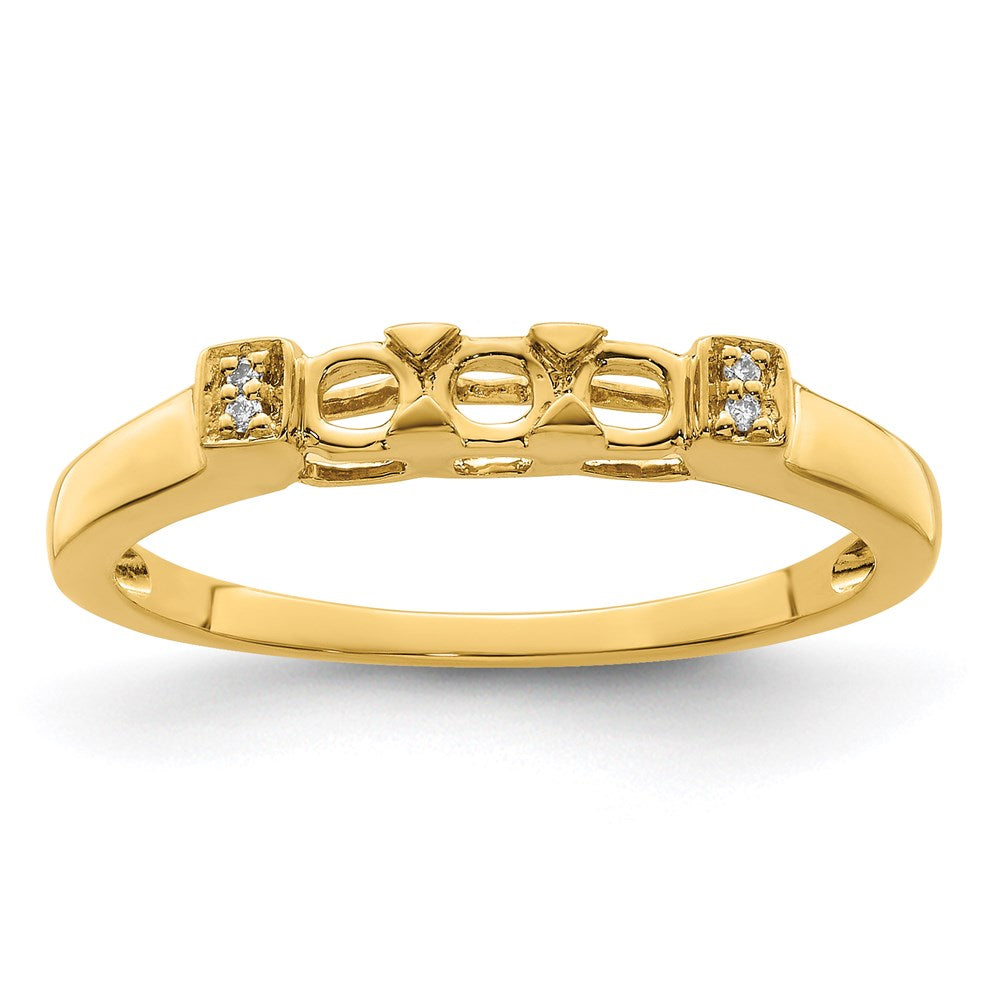 14K Family Jewelry Diamond Semi-Set Ring