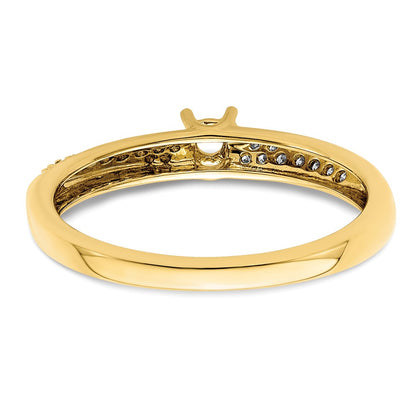 14K Family Jewelry Diamond Semi-Set Ring