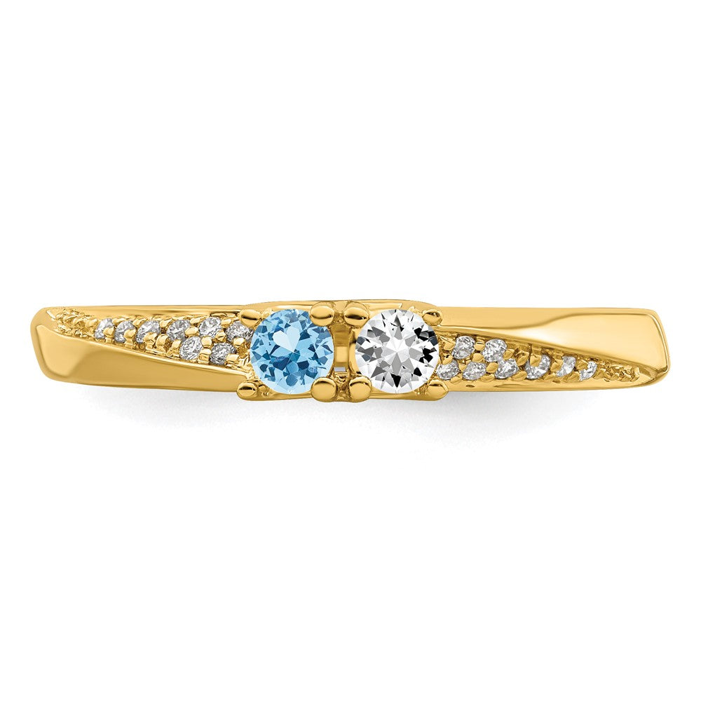 14K Family Jewelry Diamond Semi-Set Ring