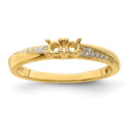 14K Family Jewelry Diamond Semi-Set Ring
