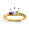 14K Family Jewelry Diamond Semi-Set Ring
